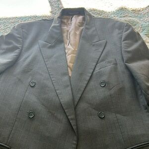 Joseph & Feiss 46R Brown/Blackk Stripe Sportcoat